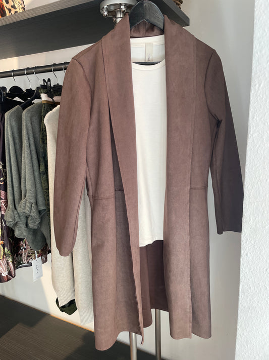 Mantel Schoko Velour