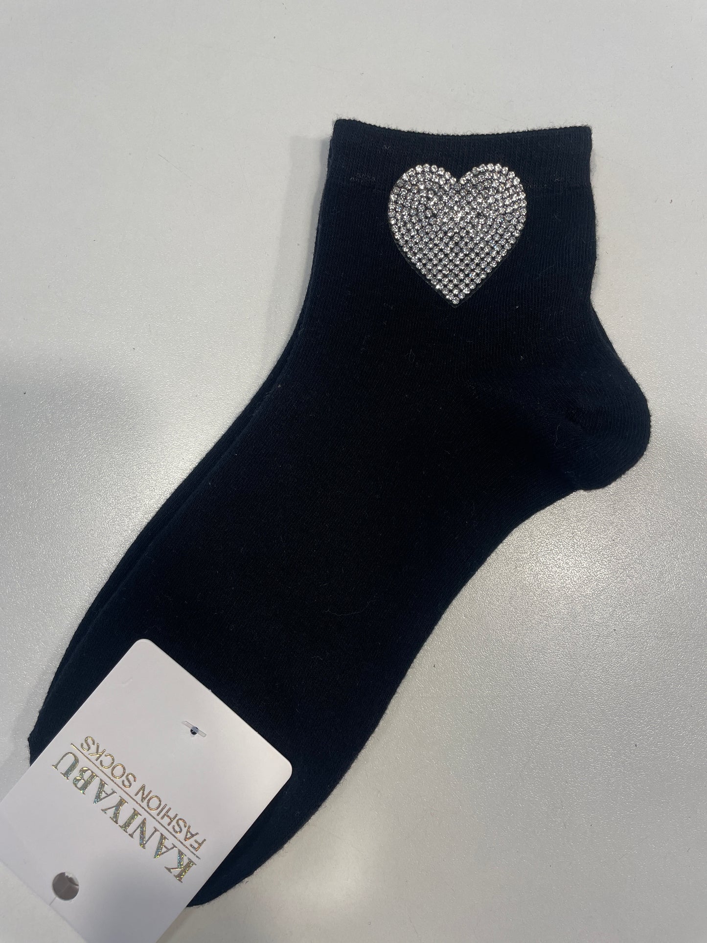 Socken Black Herz