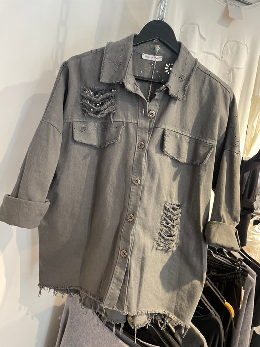 Jeans Jacke Stone