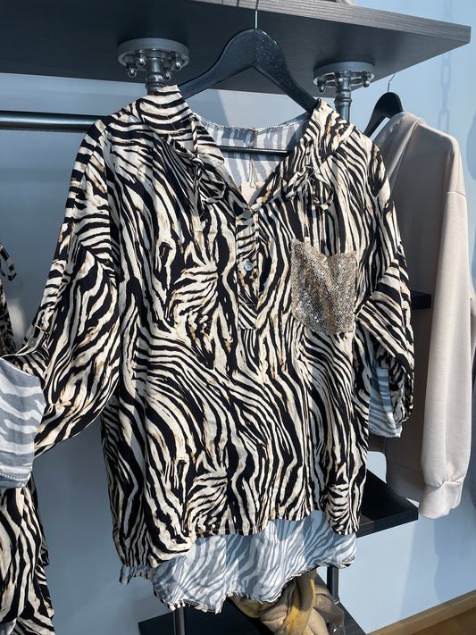 Longsleeve Zebra Glam